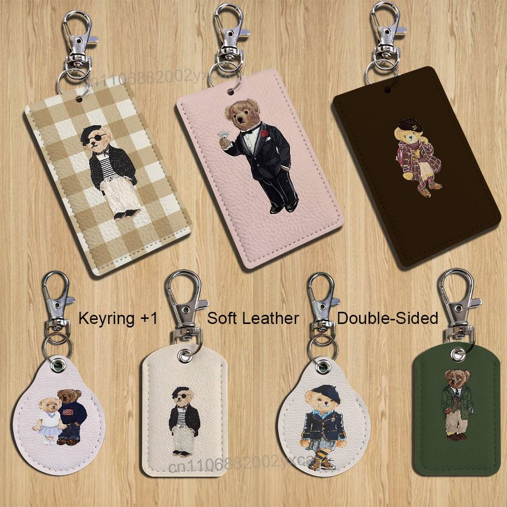 Leatherwork Art - Softly ART cute Bear Polo Holder