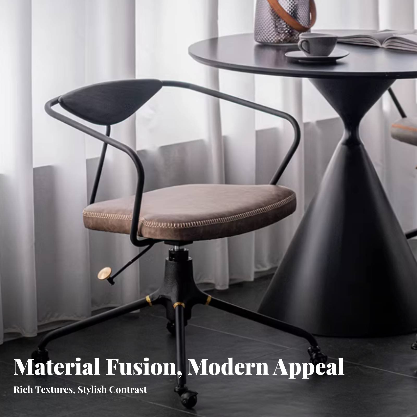 Ergonomic Rolling Chair Retro  - Leatherworker Workstation recension och pris