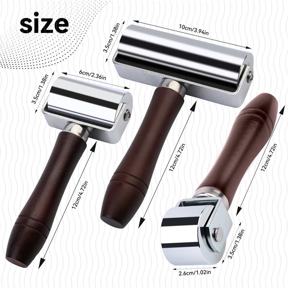KRABALL Leather Press Edge Rol - Leatherwork Roller recension och pris
