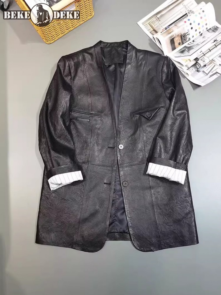 Vintage Office Ladies Autumn W - Leather Work Jacket Women'S recension och pris