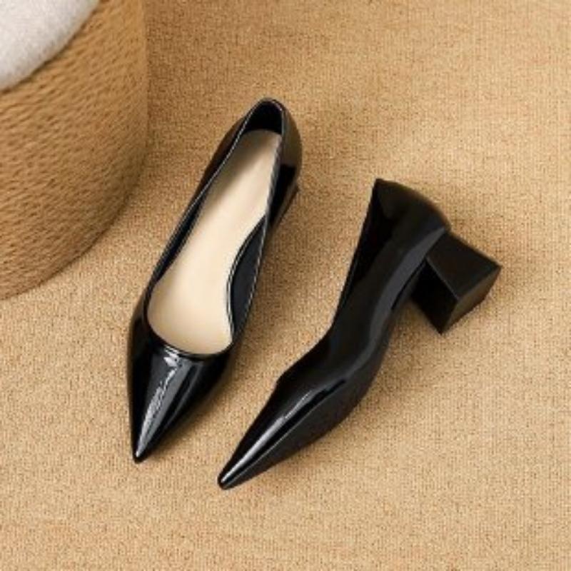 2026 Spring Autumn New Patent  - Leather Work Women Shoes recension och pris