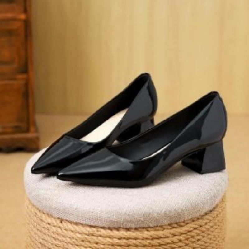 2026 Spring Autumn New Patent  - Leather Work Women Shoes recension och pris