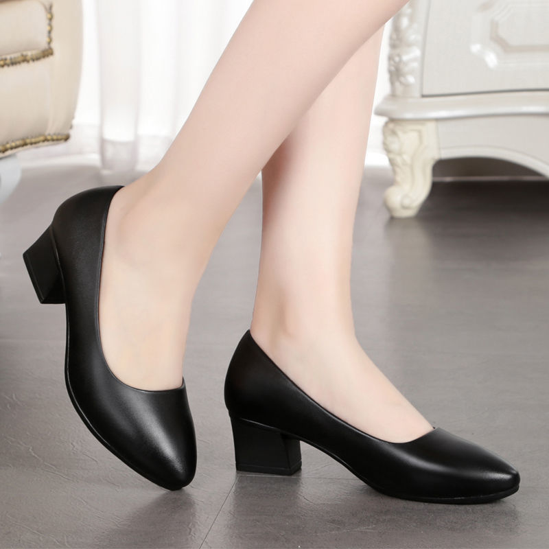 Spring Work Shoes Black Profes - Leather Work Women Shoes recension och pris