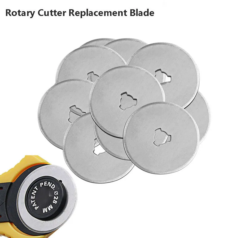 10Pcs 28mm Rotary Cutter Blade - Round Knife Leatherwork recension och pris