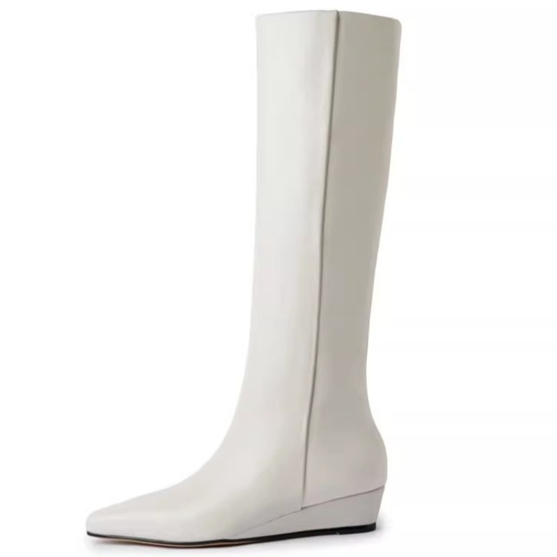 Fashion Knee-High Women's Boot - Leather Work Women Shoes recension och pris