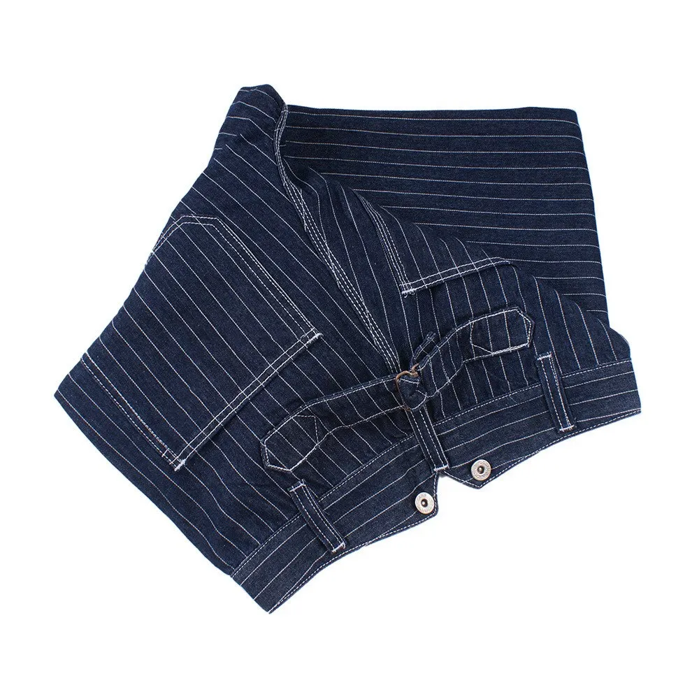 Vintage Railroad Stripe Denim  - Leather Work Overalls recension och pris