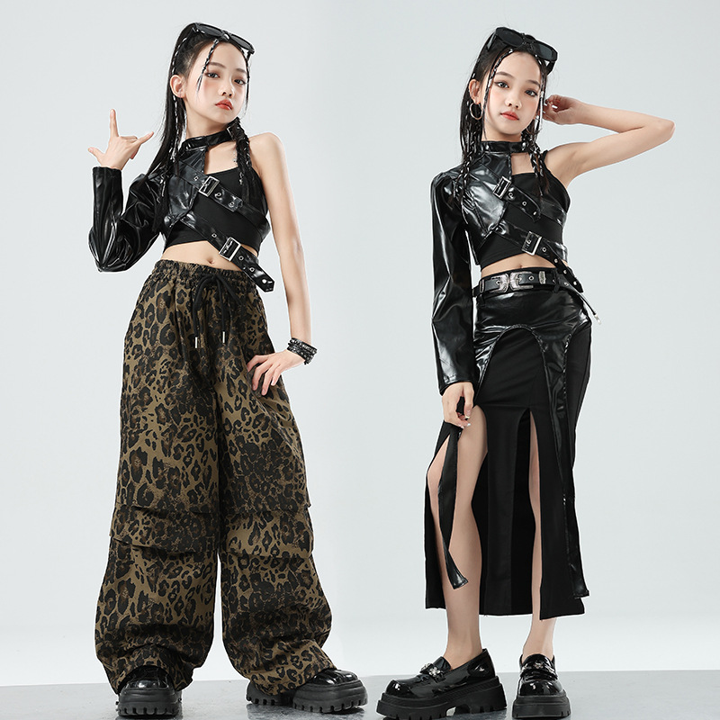 New Girls' Jazz Dance Leather  - Leather Work Overalls recension och pris