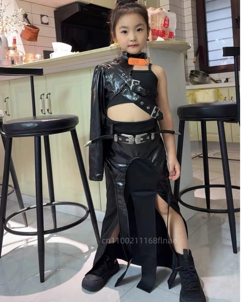 New Girls' Jazz Dance Leather  - Leather Work Overalls recension och pris