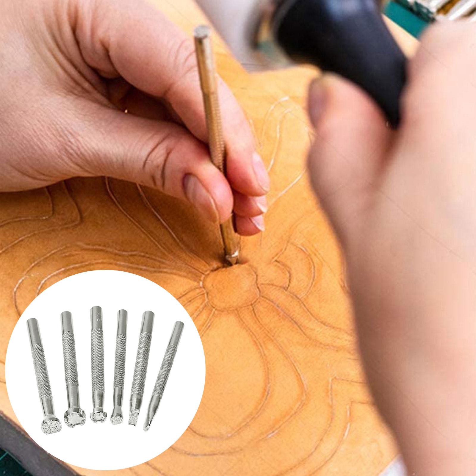 6Pcs Leather Stamping Tools Le - Leatherwork Art recension och pris