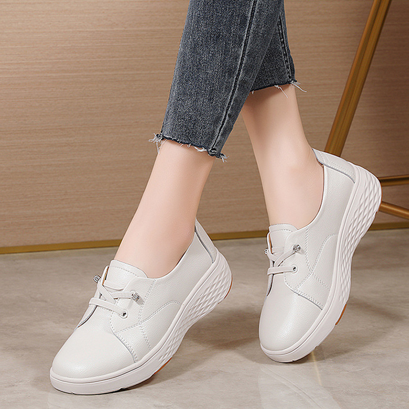 Spring Autumn Women Comfortabl - Leather Work Women Shoes recension och pris