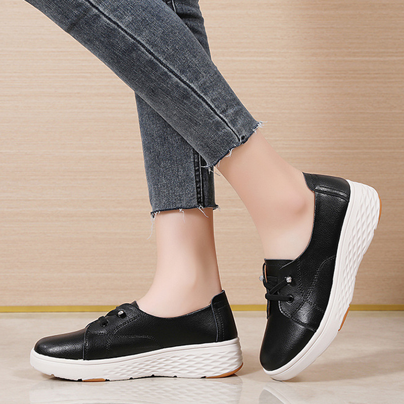 Spring Autumn Women Comfortabl - Leather Work Women Shoes recension och pris