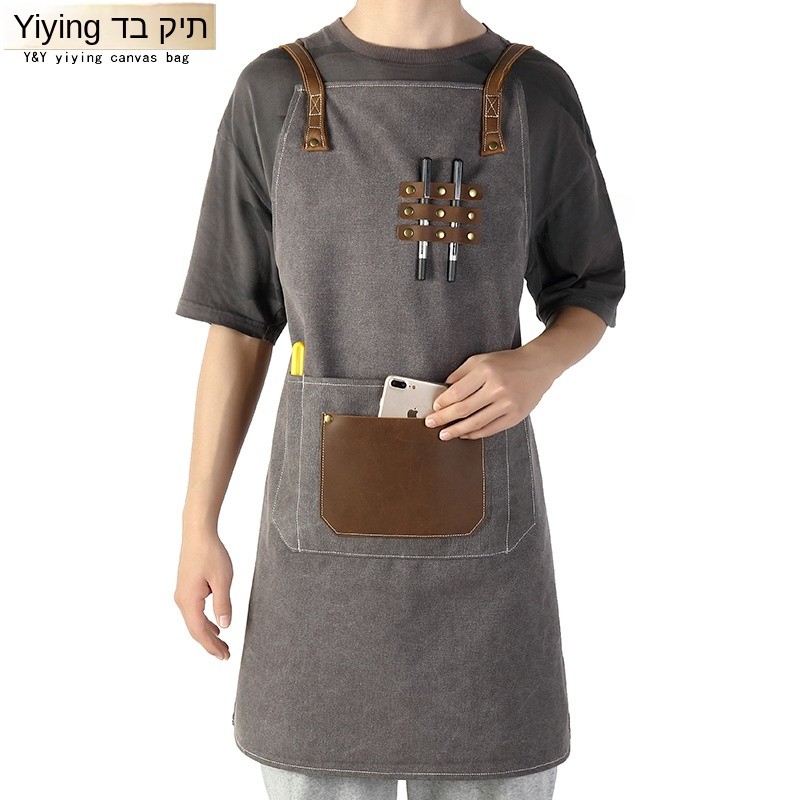 Fashionable Wax Canvas Tool Ap - Leather Work Overalls recension och pris
