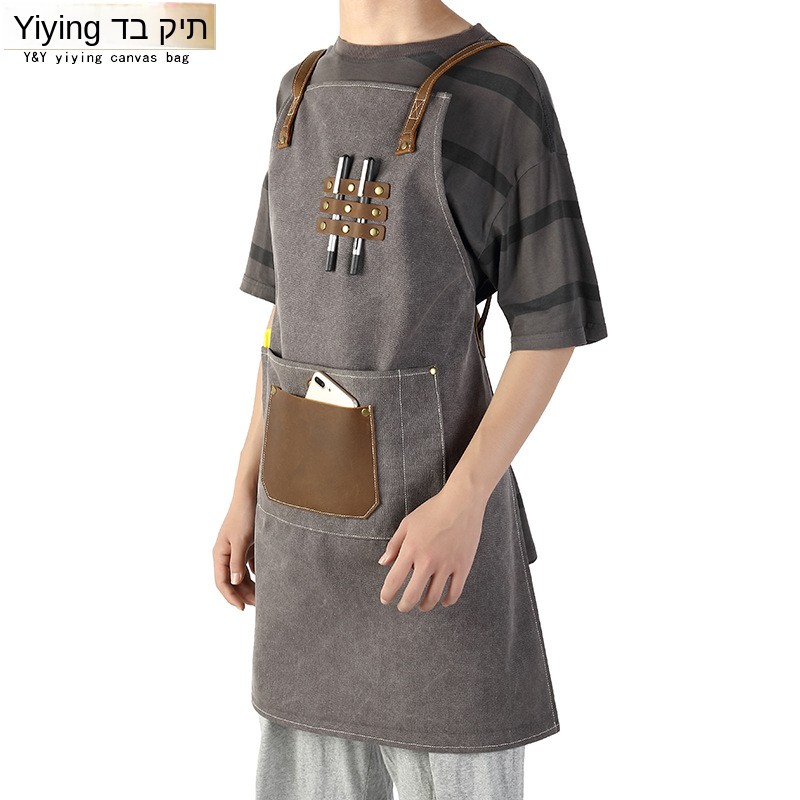 Fashionable Wax Canvas Tool Ap - Leather Work Overalls recension och pris