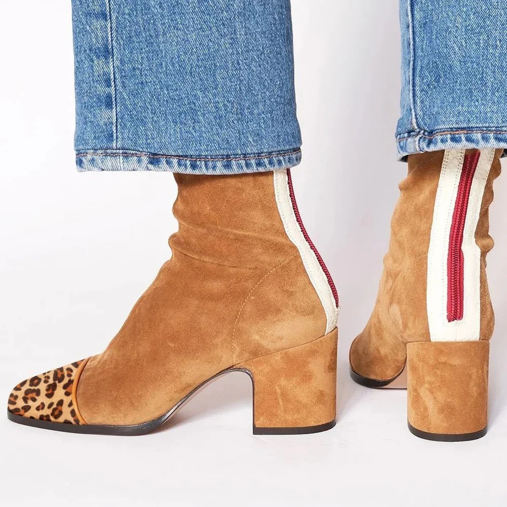 Suede Leather Women's Boots Po - Leather Work Women Shoes recension och pris
