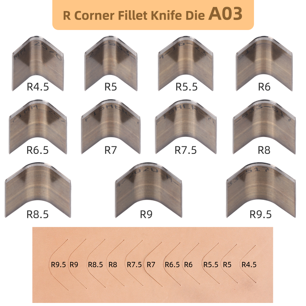 R2-R18 Angle Round Leather Pun - Round Knife Leatherwork recension och pris