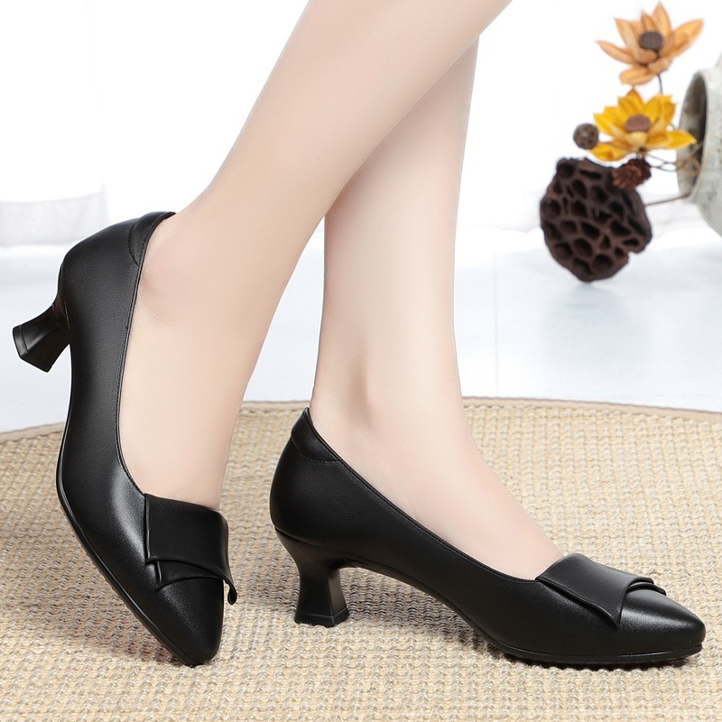 Spring Autumn Genuine Leather  - Leather Work Women Shoes recension och pris