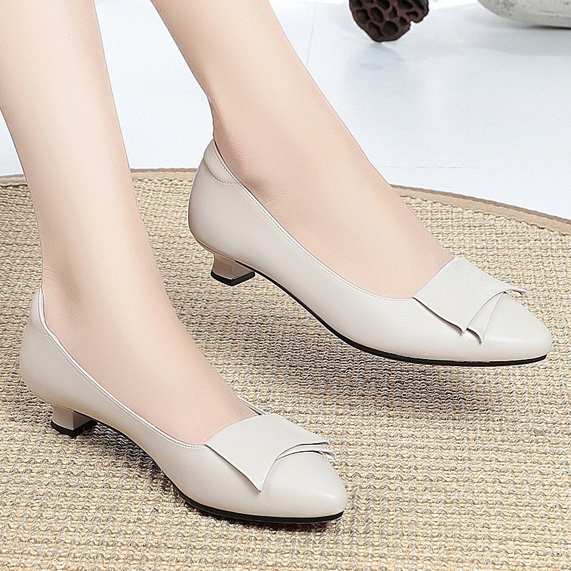 Spring Autumn Genuine Leather  - Leather Work Women Shoes recension och pris
