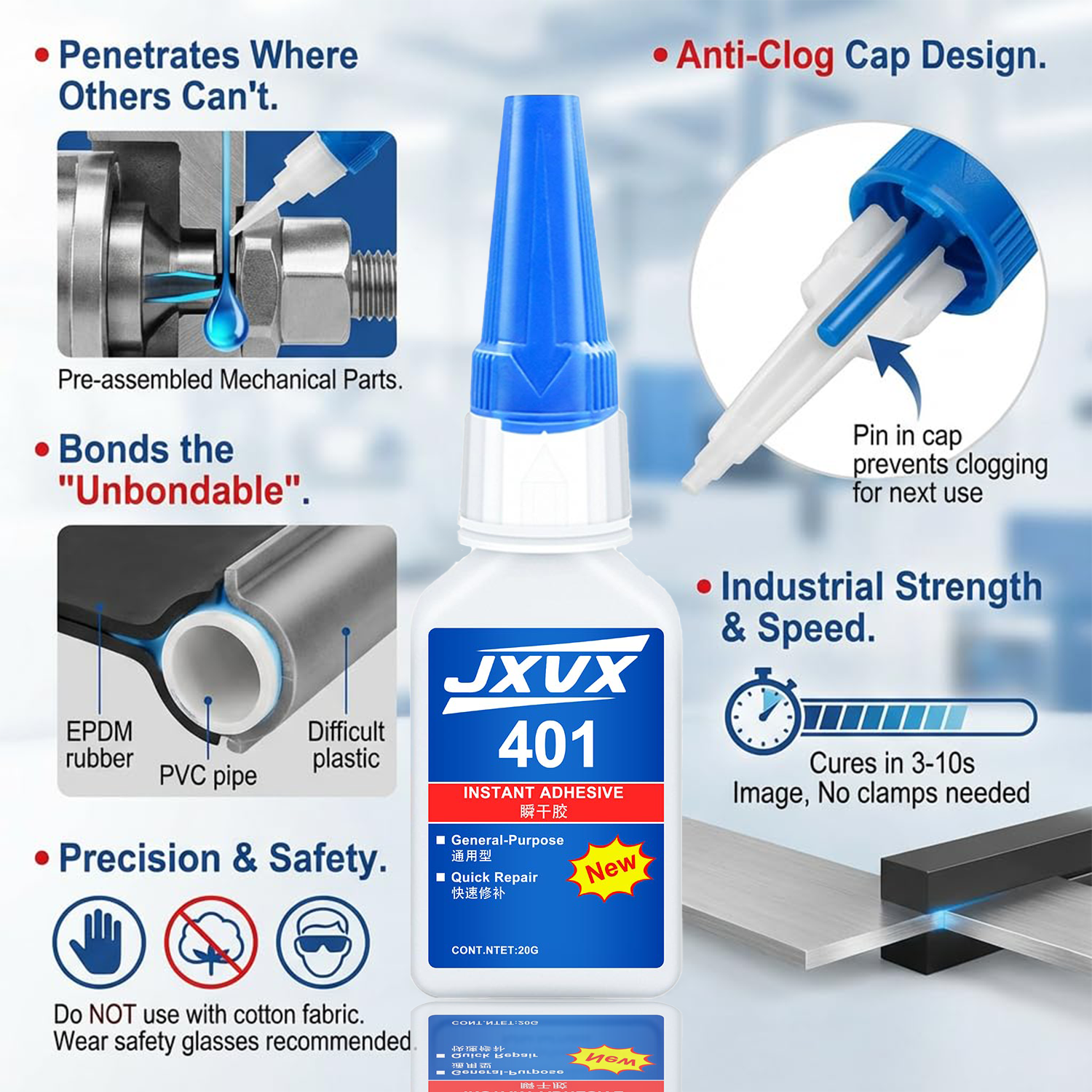 Brand-new 401 super glue super - Leather Work Leather recension och pris