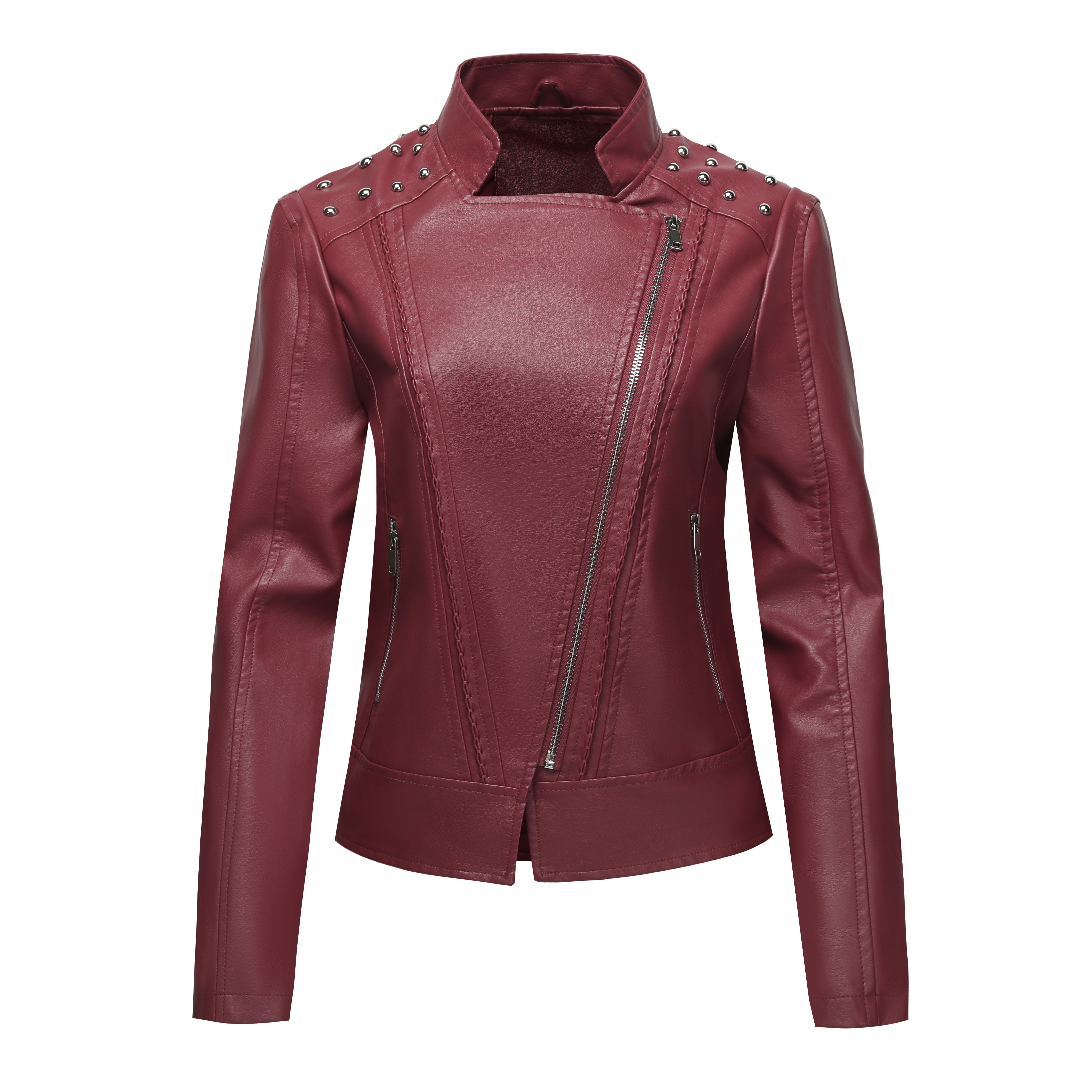 Ladies' PU LeatherJacket Zip-U - Leather Work Jacket Women'S recension och pris