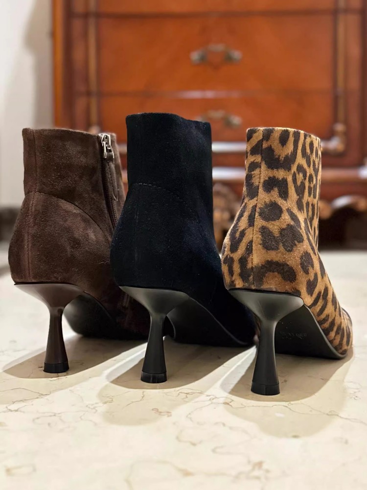 Fashion Women Square Toe Thin  - Leather Work Women Shoes recension och pris