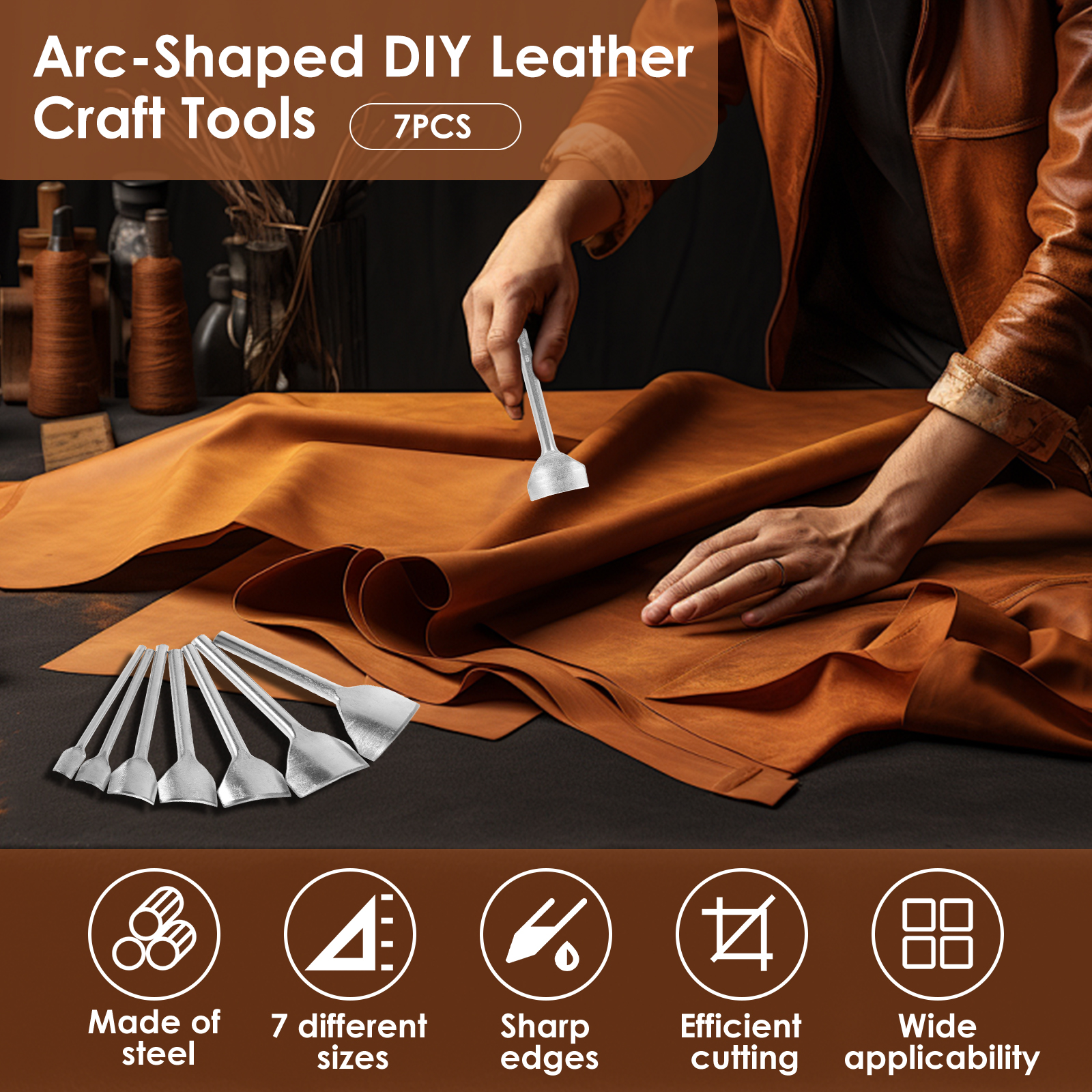 Leather Corner Punch Cutter Kn - Round Knife Leatherwork recension och pris