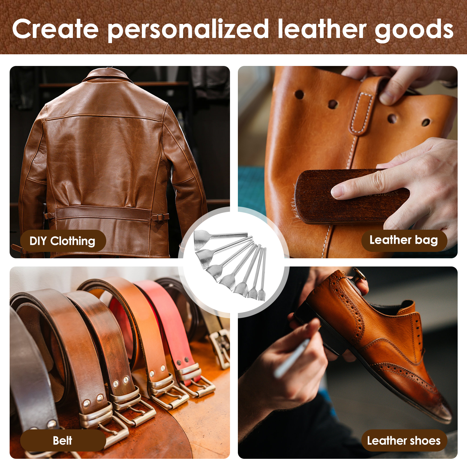 Leather Corner Punch Cutter Kn - Round Knife Leatherwork recension och pris