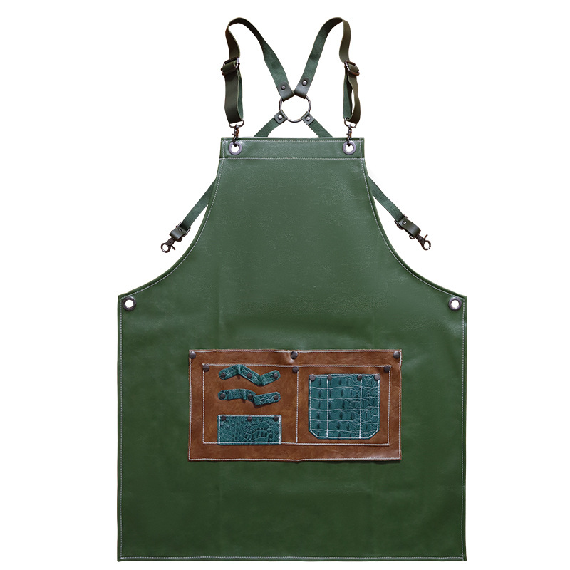pu leather apron custom logo w - Leather Work Overalls recension och pris