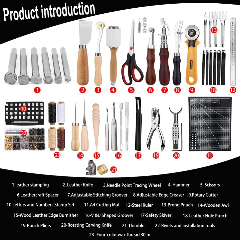 Leather Craft Kit for Beginner - Leatherwork Kits For Beginners recension och pris