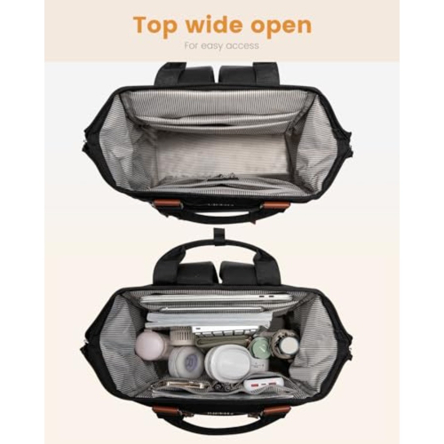 Laptop Backpack for Women, Tea - Leather Work Leather recension och pris