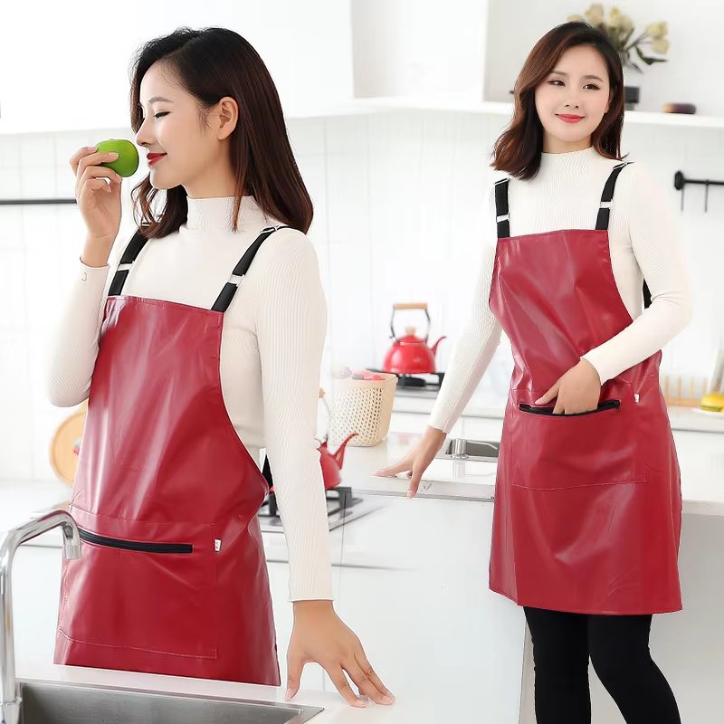 Waterproof Oil-proof Leather A - Leather Work Overalls recension och pris