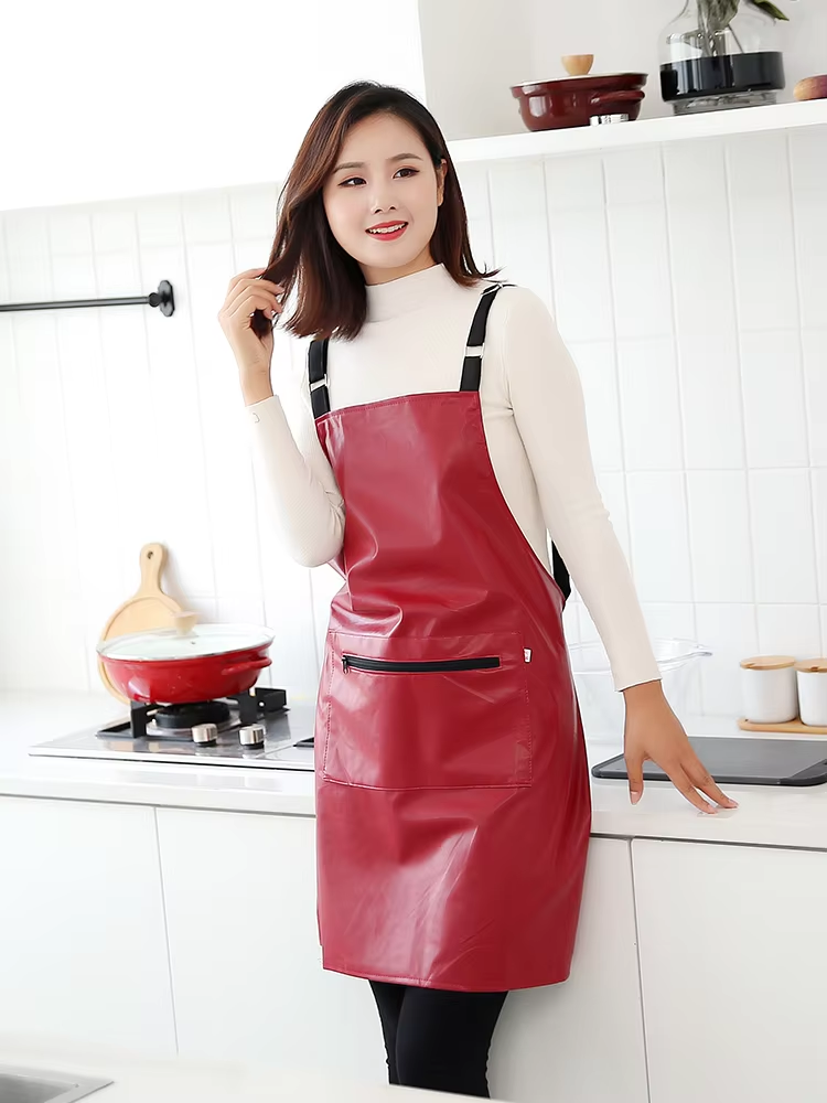 Waterproof Oil-proof Leather A - Leather Work Overalls recension och pris