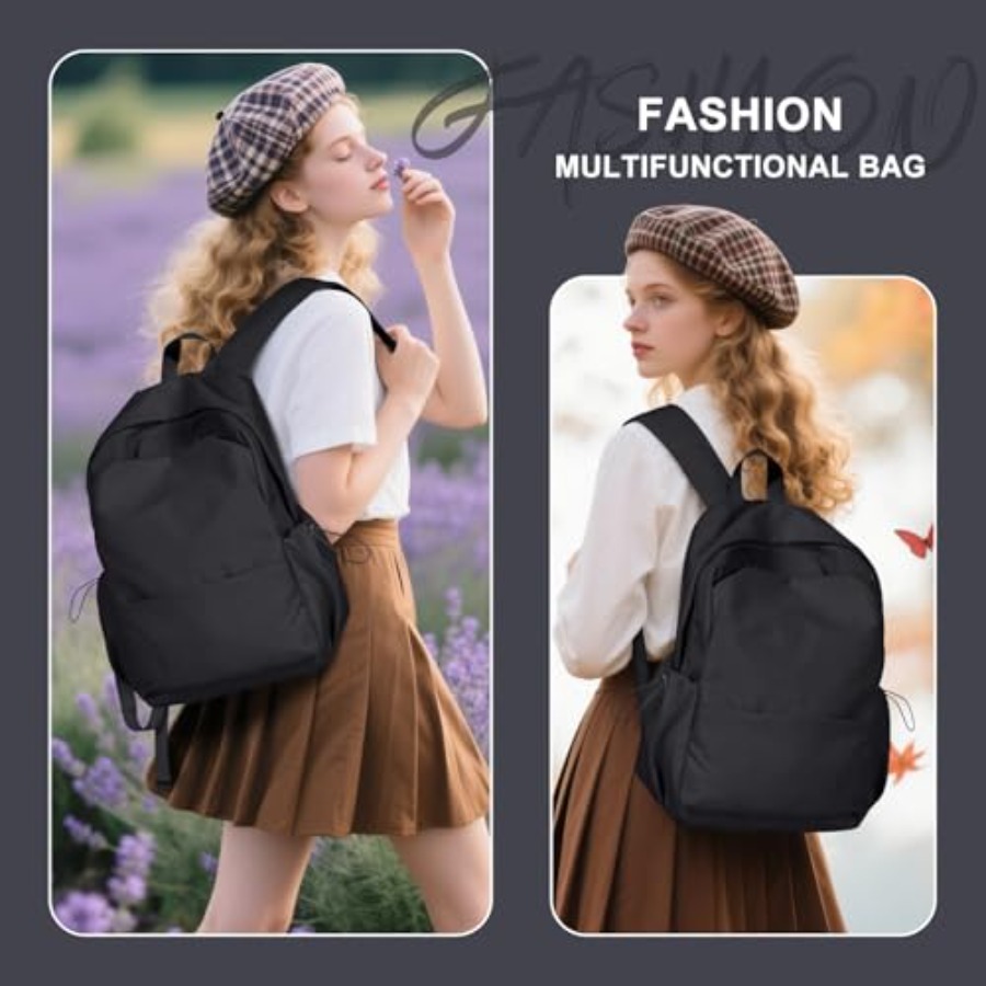 Black Backpack for Women, Smal - Leather Work Leather recension och pris