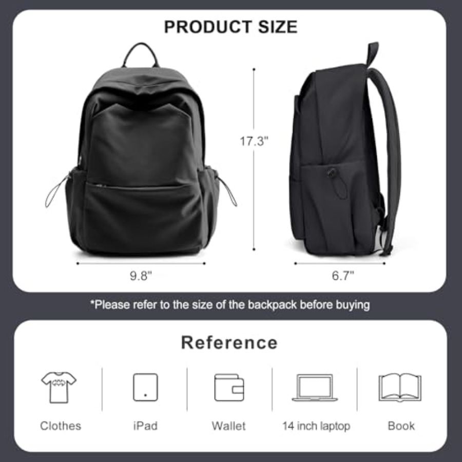 Black Backpack for Women, Smal - Leather Work Leather recension och pris