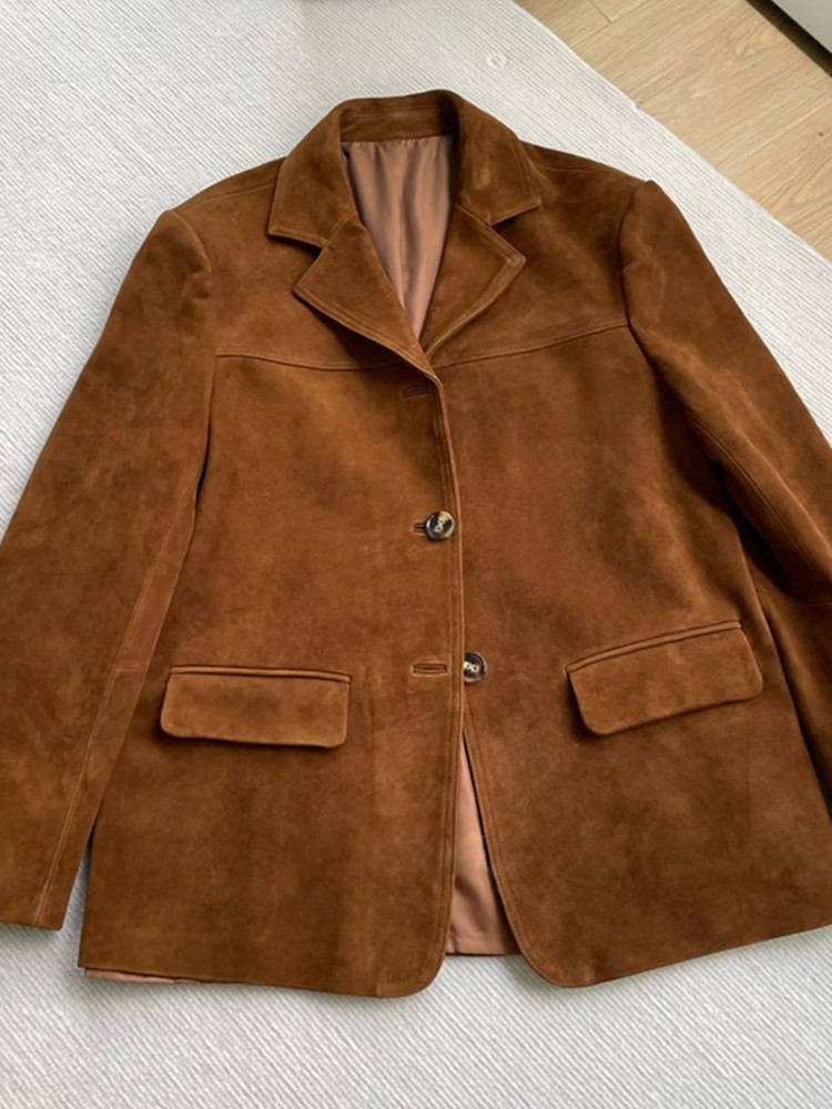 Vintage Autumn Women Real Shee - Leather Work Jacket Women'S recension och pris